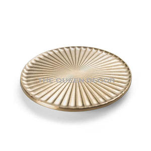 Ensemble de produits à la mode de 4 sous-verres en pierre en forme de fleur ensemble de tapis de table en métal en aluminium écologique - Product Image 4