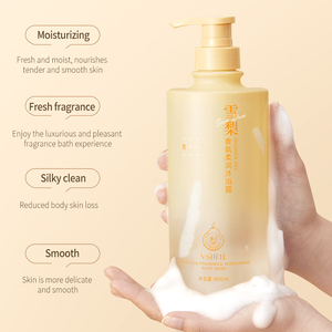 Gel Douche Hydratant Parfumé à la Poire Marque Blanche 800ml/27 Fl Oz, Doux et Soyeux, Parfum pour Hommes, Convient aux Peaux Sensibles - Product Image 3