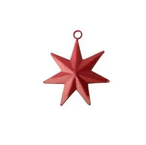 顶级品质独特设计红色手工星星和圣诞宇宙壁挂低价圣诞装饰