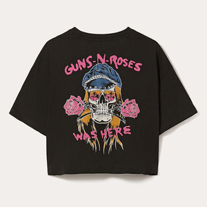 Ropa de calle, camisetas con estampado Puff, camisetas holgadas transpirables con logotipo personalizado, Camiseta holgada de algodón 100% con estampado de longitud media - Product Image 3