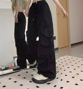 Casual Stylish Multi-Pockets Woman Trousers Custom Design Oversized Cargo Pants Women 100% Cotton Lightweight Cargo Jogger - Product Image 4