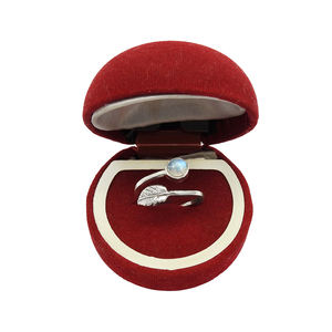 แหวนใบพระจันทร์สีน้ำเงินเพลิงสีรุ้งธรรมชาติสำหรับงานเลี้ยงวันเกิด925เครื่องประดับแฮนด์เมดเงินสเตอร์ลิงสีน้ำเงินผู้ผลิตจำนวนมาก - Product Image 3