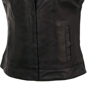 Gilet en cuir décontracté d'hiver à la vente chaude, design personnalisé, durable et respirant - Nouveauté au prix de gros, gilet 5 dimensions - Product Image 6