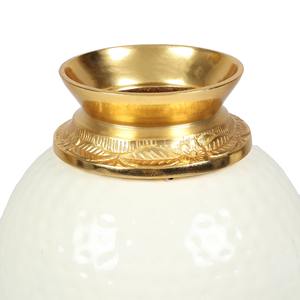 Florero de metal con revestimiento de color, excelente estabilidad para arreglos florales, evita que se vuelque y mantiene el equilibrio visual. - Product Image 4