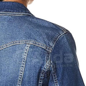 Nouveautés Vestes en jean Veste en jean décontractée de couleur unie Vestes en jean à boutons couverts pour femmes - Product Image 5