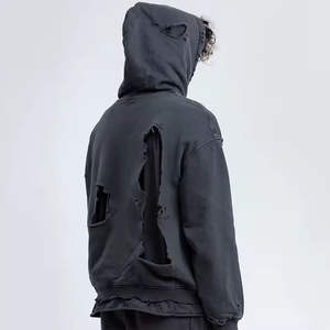 เสื้อฮู้ดซักด้วยกรดแบบวินเทจเสื้อผ้าแนวสตรีทผ้าฝ้าย100% - Product Image 1