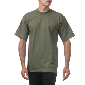 เสื้อยืดแขนสั้นผ้าฝ้าย 50% / โพลีเอสเตอร์ 50% สำหรับฤดูร้อน เสื้อยืดคอกลมแขนสั้นผ้าฝ้ายเนื้อหนาสำหรับผู้ชาย - Product Image 2