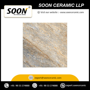 Soon 800x800mm Matte Porcelain Floor Tiles with Rustic Flowers & Plants Texture Non-Slip Acid-Resistant for Outdoor Use Gujarat - Product Image 4