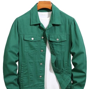 แจ็คเก็ตยีนส์ผู้ชาย OEM แบบฟอกสีสไตล์วินเทจ สำหรับผู้ชาย พร้อมปรับแต่งได้เต็มที่ สไตล์สปอร์ต แจ็คเก็ตยีนส์ผู้ชายสำหรับใส่กลางแจ้ง - Product Image 1