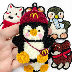 Chenille Penguin Dog <b>Cat</b> Animal Badges Embroidery Patches Eco-Friendly Customized Color & Design Flower Mens Womens <b>Hats</b> & Vests - Product Image 1