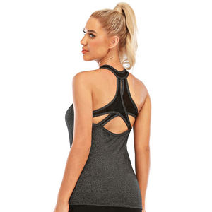 Camiseta sin mangas básica de fibra de bambú de Color sólido para mujer, Camiseta de algodón personalizada de talla grande, tela de Jersey transpirable, MOQ bajo - Product Image 5