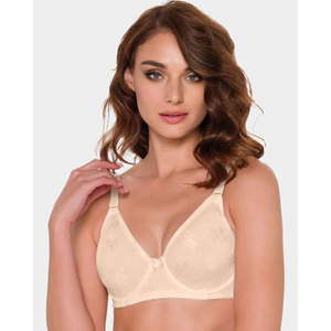 Soutien-gorge minimiseur en dentelle à armatures, motif uni, confortable, sexy, lingerie une pièce, crochets réglables, rembourrage fin respirant - Product Image 5