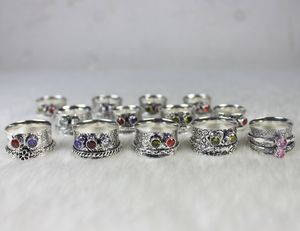 Synthetic Multi Color Glass Gemstone <b>Spinner</b> <b>Rings</b> Jewelry Beautiful Quality Collet <b>Spinner</b> <b>Rings</b> Jewelry for Woman - Product Image 3