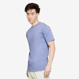 เสื้อยืดคอตตอนสีพื้นขายส่ง แขนสั้น เสื้อยืดเรียบๆ สั่งทำจำนวนมากสำหรับผู้ชาย - Product Image 4