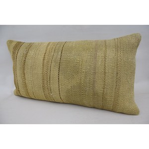 Premium Beige Kantha Patchwork Wool Pillow 12x24 Inch Luxury <b>Vintage</b> Woven Pattern Portable <b>Bedding</b> Fluffy Ring Square Features - Product Image 3