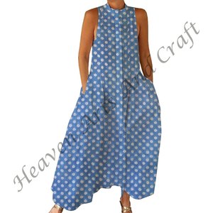 Mono Étnico Estampado Informal para Mujer, Colección de Verano Más Vendida, Ropa de Verano sin Mangas con Estampado de Bloques para Primavera - Product Image 5