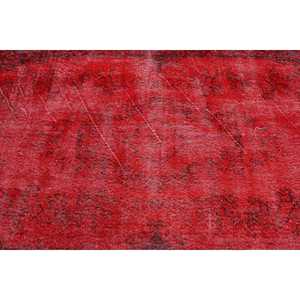 Vintage Turkish Rug 3.7x6.6 ft (112x200 cm), <b>Red</b> <b>Wool</b> Rug - Product Image 5
