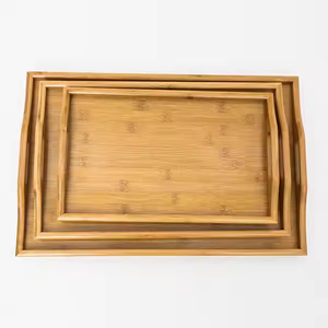 Plateau de lit pour ordinateur portable de différentes tailles 3 pièces ensemble de plateaux de service rectangulaires par crescent crafts - Product Image 1