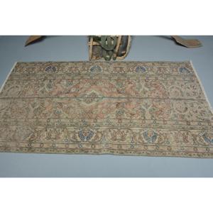 Rug, 3.9x6.9 ft Turkish Rug, <b>Brown</b> Southwestern Rug <b>Wool</b> - Product Image 3