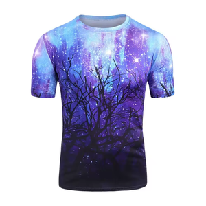 เสื้อยืดโพลีเอสเตอร์แขนครึ่งพิมพ์ลายซับลิเมชันแบบเต็มตัวสำหรับทั้งชายและหญิงเสื้อยืดออกกำลังกายออกกำลังกาย100% ออกแบบได้ตามต้องการ - Product Image 3