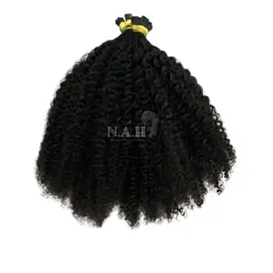 Hot selling human hair extension one side from top to bottom hair extensions human natural hair I tip DHL FEDEX UPS