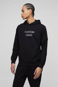 New Design <b>Black</b> Regular Fit Training & Jogging <b>Hoodie</b> Tracksuit Lightweight Custom logo Printed <b>Hoodie</b> & Jogger set Cotton Wear - Product Image 2