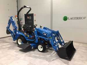 Tracteur de jardin LS de qualité industrielle, tondeuse autoportée 2 temps 24V avec chargeur frontal et pelle arrière et bac de ramassage, Tracteur de jardin LS - Product Image 4