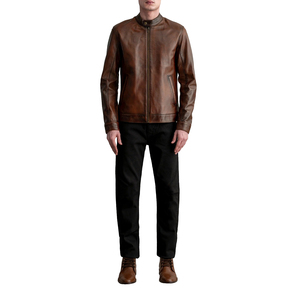 2025 Wholesale Men's Premium Quality Sheep Fur Leather Jacket Durable and High-End Plus Size Winter Collection LWK-LJ-0069 - Product Image 1