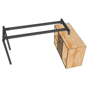 HCOM216 - Sistema de Patas de Acero de Diseño Industrial, Resistente, OMA II para Gabinete de 160x60 cm - Product Image 4