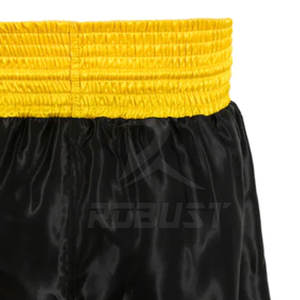 กางเกงชกมวยพิมพ์โลโก้ตามสั่ง คุณภาพสูง สำหรับทุกเพศ ผลิตจากผ้าซาตินไนลอนและผ้าฝ้าย 100% เหมาะสำหรับมวยไทยและศิลปะการต่อสู้แบบ MMA - Product Image 5