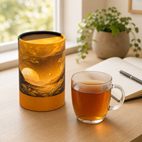 Tube d'emballage pour fruits et fleurs en papier écologique, recyclable et résistant à l'humidité