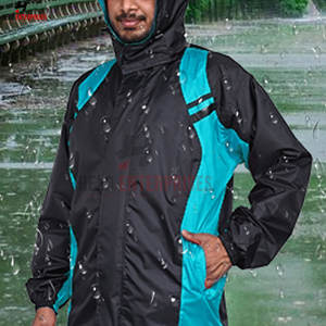 Manteau de pluie Eva personnalisé pour l'extérieur imperméable pour adulte escalade à capuche fermeture éclair veste à capuche pluvieuse pêche à la mouche gilet de sauvetage - Product Image 6