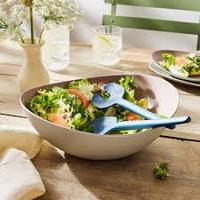 Nouveaux bols à salade ronds en bambou faits à la main, style minimaliste, durables et écologiques, pour la cuisine à domicile