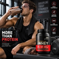 Poudre de protéines de lactosérum ON Gold Standard, complément nutritionnel sportif pour la récupération musculaire, à base de protéines de lactosérum