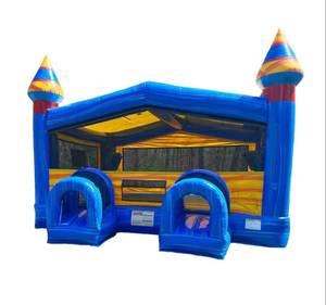 Castillo Inflable Azul de Grado Comercial para Fiestas de Cumpleaños al Aire Libre, Alquiler para Eventos - Product Image 1