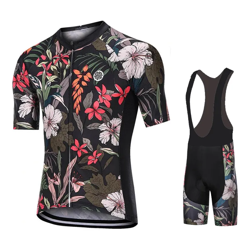 Conjunto profissional de ciclismo, camisas estilosas para homens, calças de verão para bicicleta, tecido respirável, 2023