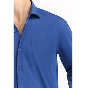 แขนยาวของผู้ชายผ้าโพลีเอสเตอร์หรือผ้าฝ้าย100% สีต่างกันงานตามสั่ง - Product Image 2