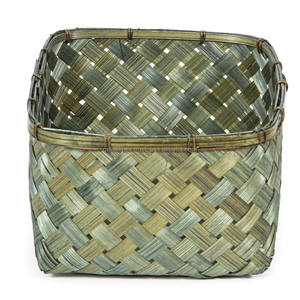 Cesta de almacenamiento con asas recortadas Almacenamiento y organización del hogar hechos a mano Almacenamiento de cocina para alimentos de la fábrica de Vietnam - Product Image 2