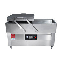 Máquina de Vacío Inclinada de Doble Cámara Eléctrica DZ-700/2QX, Selladora Automática de Bolsas de Película para Alimentos Secos/Húmedos, Termoselladora al Vacío, Ahorradora de Energía