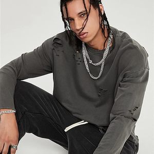 เสื้อฮู้ดผู้ชายโอเวอร์ไซส์วินเทจโอเวอร์ไซส์ - Product Image 5