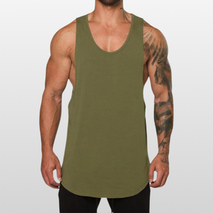 Wholesale Custom Logo Men's Acid Wash <b>Sleeveless</b> Tank <b>Tops</b> Fitness Sportswear Stringers - Product Image 5