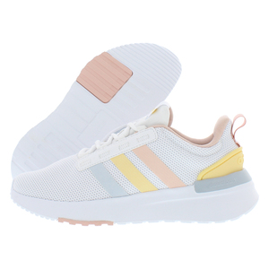 Adidas Racer TR21รองเท้าผู้หญิง PS สี: ขาว/ชมพู/เหลือง100% ของแท้ - Product Image 1