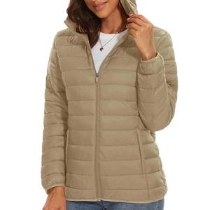 Chaqueta acolchada ligera para mujer con tejido transpirable de relleno aislante y ropa ajustable para exteriores Chaqueta acolchada para mujer - Product Image 1