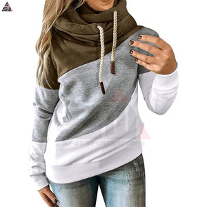 Sudadera con Capucha para Mujer, Última Moda, Alta Calidad, Color Sólido, Transpirable, 100% Algodón, Logotipo Personalizado en la Parte Delantera - Product Image 4