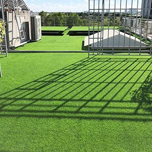 Realistic Artificial Grass <b>Carpet</b> 6.56ft X 16.5ft X 1.18'' <b>Rolling</b> UV Resistant Self Drainage PU Backing Landscaping Decking - Product Image 5