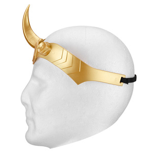 Personnalisé Halloween Golden Loki Casque <span class=keywords><strong>Super</strong></span> Héros Cosplay Prop Adultes Adolescents Film <span class=keywords><strong>Thor</strong></span> Masque Halloween Cosplay Bandeau Couronne - Product Image 4