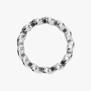 แหวนเงินแท้ 925 ประดับเพชรโมอิสซาไนต์ทรงกลม ของขวัญสำหรับงานหมั้น / งานปาร์ตี้ / และของขวัญอื่นๆ - Product Image 2