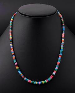 LUSTRE Ethiopian Luxury Opal Beads <b>Statement</b> <b>Necklace</b> 925 Sterling Silver Faceted Rondelle Multi Disco Fine Third Party - Product Image 2