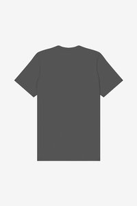 T-shirt à col rond pour homme de qualité supérieure, gris foncé, jersey simple en coton, vêtements décontractés d'été, style de mode personnalisé - Product Image 5