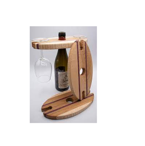 Wholesale Wood <b>Wine</b> Glass Cup Holder <b>Wine</b> <b>Rack</b> With Glass Holder Single <b>Wine</b> Bottle Glass Holder and Hot Sale Product - Product Image 1